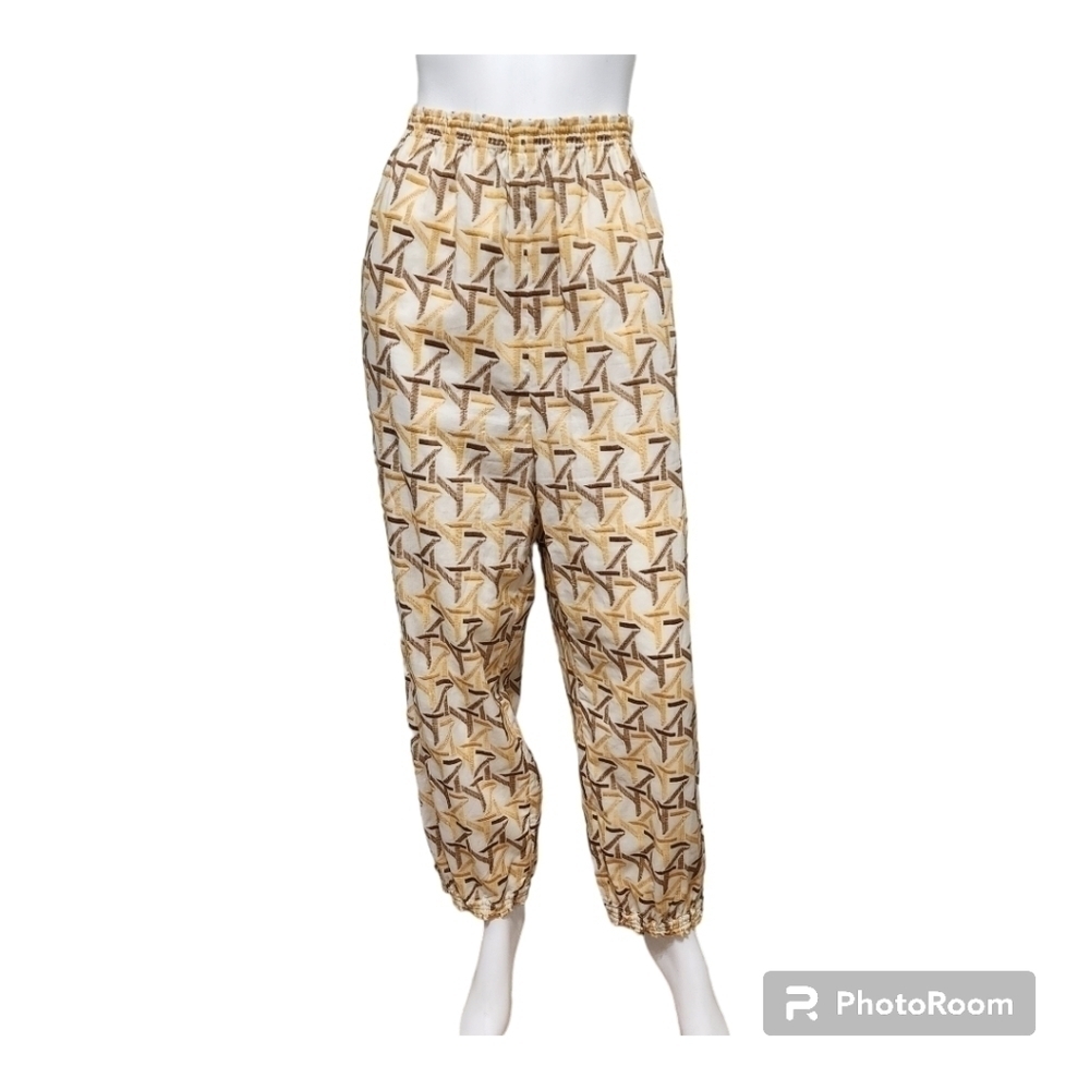 NWT Tory Burch Embroidered Cinched Ankle Pant Size 10